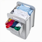 Goderewild Large Collapsible Laundry Basket with Detachable Hanging Organizer, Space-Saving Wall-Mounted Hamper for Home, Dorms, RVs, Main Basket Measures 13" x 9.5" x 17.5" In - size: L+Mini Basket