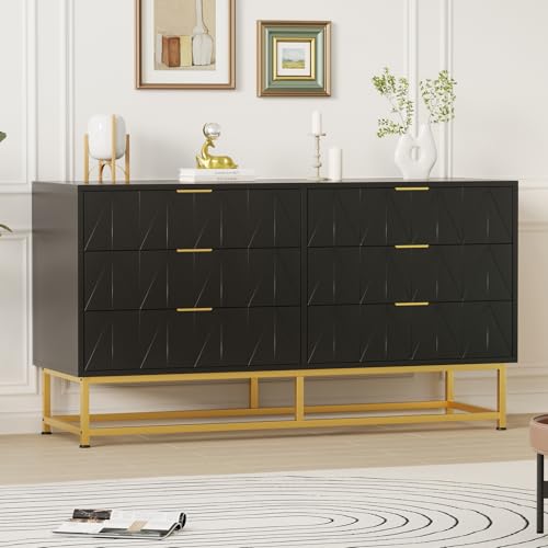 6-Drawer Fabric Dresser Organizer Chest - Small Storage Drawers for Bedroom, Closet and Living Room, Compact Clothing Storage Solution, Modern Narrow Nightstand End Table, Black - color: 6 Drawer-black