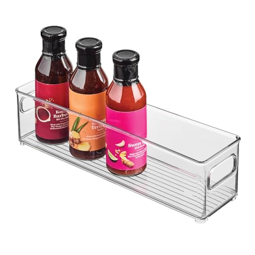 InterDesign Refrigerator and Freezer Storage Container – Deep Organizer Bin for Kitchen, Clear - style: Pack of 1
