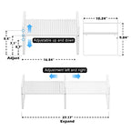 Expandable Counter Organizer Shelf (16.5'' to 27.2''), Countertop Organizer Kitchen Bathroom Pantry Cupboard Home Office for Cups, Dishes, Plates -White - color: White-1pack