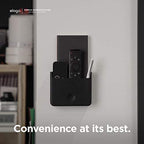 elago Universal Remote Holder Mount Compatible with Apple TV Remote and All Other Remote Controls - Adhesive Tape or Screw Mounting Options, Available Wired Charging [Large] [Black] - color: Black, size: Large