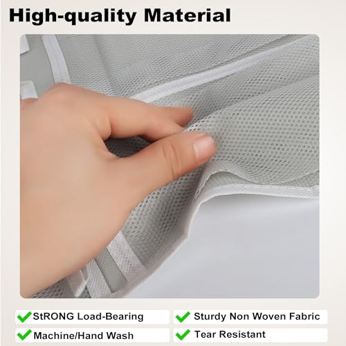 GOMAJI Over the Door 12 Pocket Hanging Shoe Organizer, Gray - color: Gray