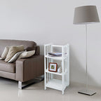 Casual Home 3-Shelf Folding Bookcase, 14" Wide, White - color: White