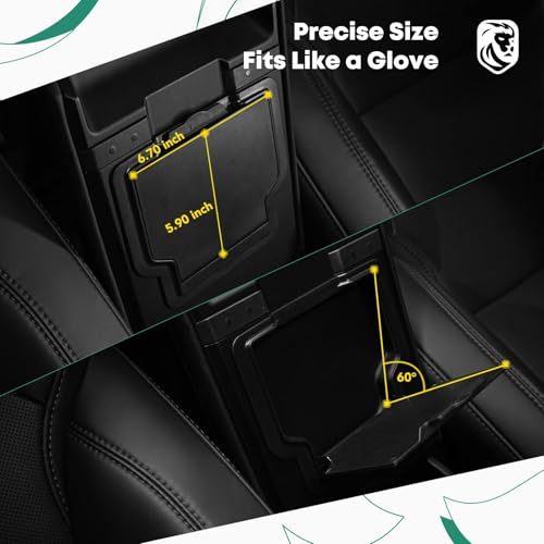 YHTAUTO Armrest Hidden Storage Box for Tesla Model Y Juniper 2025 2026 (Premium & Performance), Tesla Model 3 Highland 2024 2025 2026, Center Console Organizer Tray Compartment Storage Car Accessories - style: 1PC Armrest Hidden Storage Box