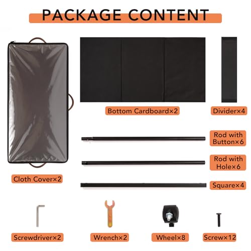 AVOKIHI 2 Pack Under Bed Storage with Wheels (Adjustable Height 7.9"-9.5"), 75L Rolling Underbed Storage Containers, Collapsible Metal Frame & Washable Fabric Drawer for Clothes, Shoes, Blankets