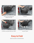 VEVOR Truck Bed Storage Box, Lockable with Password Padlock, 6.6 Gal/25 L ABS Wheel Well Tool Box, Waterproof and Durable, Compatible with Ford F-150 2015-2021, Drivers Side (Left) - size: Driver Side, style: F150