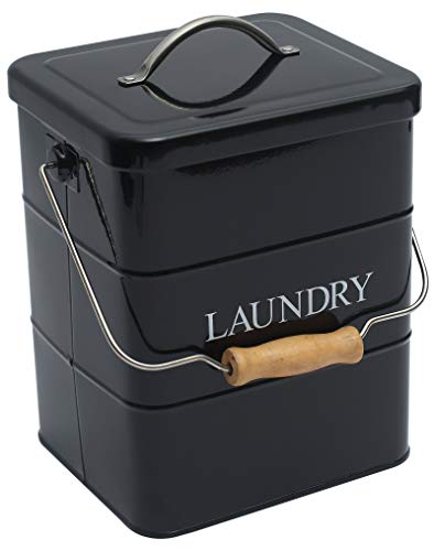 Laundry Powder Bin, Washing Powder Storage Tin with Scoop, Airtight Lid & Handles, Laundry Detergent Powder Storage Box - Perfect for Holding Pods Tablets Capsules Powder Detergent-Black - color: Black