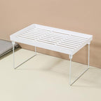 2 Pack Storage Rack, White Leakage Shelf for Placing Cups, Tissue, Seasoning (large)