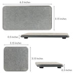 NiuYichee Set of 4 Water Absorbent Diatomite Coasters, Diatomaceous Earth Kitchen Soap Dish, Bathroom Trays, Water Absorbing Stone Used for Hand Soaps & Plants & Toiletries in The Modern Home - color: Set of 4 Grey