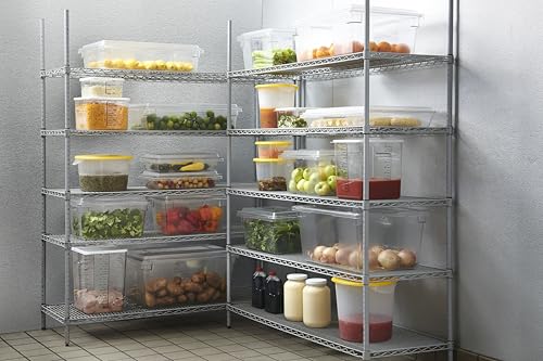 Rubbermaid Commercial Products Polycarbonate Food Storage Box/Tote, 3.5 Gallon, Clear, for Restaurant/Kitchen/Cafeteria - color: Clear, size: 3.5 Gal, style: Container