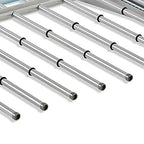 Rubbermaid Configurations Pants Rack Titanium Holds 7 Pairs of Pants Non-Slip Closet Organization and Storage