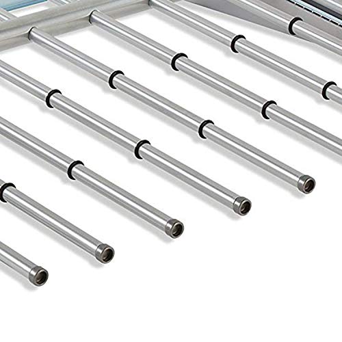 Rubbermaid Configurations Pants Rack Titanium Holds 7 Pairs of Pants Non-Slip Closet Organization and Storage