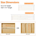 6 Pack Adjustable Drawer Organizer Dividers for Wardrobe, Baby Clothes, Cosmetics & Toiletries – Expandable Storage Solution for Drawers