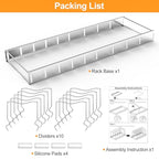FLSEPAMB Pan Organizer - Adjustable Lid Organizer for Kitchen, Heavy Duty Pot Lid Organizer, Under Sink, Drawer, Pantry Storage - size: 1 Pack
