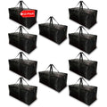 BAG-THAT! 10 - Pack Heavy Duty Large Moving Bag with Strong Zipper and Comfortable Handles Durable & Sturdy Large Storage Bags Totes Bins Packing Moving Boxes College Supplies for Packing - size: 10 Pack