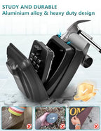 Car Window Lock Box for Turo, Portable Car Key Lock Box, Punch Button Combination Key Safe Box, Sturdy Waterproof Large Capacity Security Lockbox fit for Ride Share, Turo, GetAround ﻿ - color: C-Black