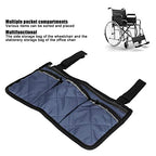 12.6×6.9in Sofa Armrest Organizer,Multifunctional Wheelchair Side Hanging Bag,Large Capacity Multiple Pockets Armrest Storage Pouch for Stroller Electric Wheelchair Walker Scooter (Army_Green)
