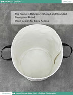 FANKANG Storage Basket, Nursery Hamper Canvas Laundry Basket Foldable with Waterproof PE Coating Large Storage Baskets for Kids Boys and Girls, Office, Bedroom, Clothes,Toys(Reading) - color: Reading