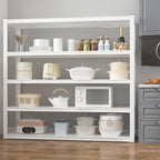 Himimi Garage Shelving 3500 LBS Garage Shelves Heavy Duty 72" H Standing Shelf Units, 5-Tier Adjustable Metal Shelving for Industrial Basement Warehouse, 48" W x 24" D x 72" H, White - color: White, size: 72"H x48"W x24"D