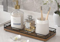 Acacia Wood Bathroom Vanity Tray, 11" L Small Countertop Tray for Dresser, Table, Kitchen Counter, Coffee Bar - color: Acacia, size: 11" x 4.3" x 1.5"