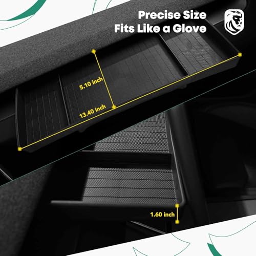 YHTAUTO Behind Screen Storage Tray for Tesla Model Y Juniper 2025 2026 (Premium & Performance), Tesla Model 3 Highland 2024 2025 2026, Screen Storage Box Non-Slip Sunglass Holder Interior Accessories - style: 1PC Screen Storage Tray
