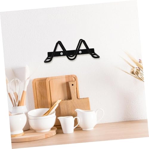 Rv Kitchen Organizer Pot Lid Rack with Cutting Board Holder - Wall Mounted 2-Tier Wire Storage Rack for Cabinet Doors Space Saving Pan Lid and Utensil Organizer