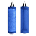TOGETRUE Plastic Bag Holder, Mesh Grocery Bag Holder Hanging Storage Bag Dispenser (Navy Blue 2 Packs) - color: Navy Blue 2 Pack