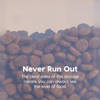 IRIS USA Dog Food Storage Container, Airtight Lid, Up to 13 Pounds Pet Food Storage, Versatile Pet Food Bin, Treats, BPA Free, Almond - color: Almond