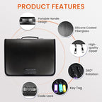 138 Position Key Organizer with Combination Lock, Waterproof Fireproof Zippered Key Case, Key Holder Box for Rental Management Real Estate Sales Hotel Executives