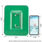 KYODOLED Medium Cash Box with Money Tray,Small Safe Lock Box with Key,Cash Drawer,7.87"x 6.30"x 3.54" Green Medium - color: Green, size: Medium