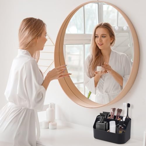 Set of 2Toothbrush Holder for Bathrooms,Bathroom Organizer Countertop,5Slot Electric Toothbrush Toothpaste Holder Razor Lotion Stand Caddy,Large Capacity Vanity Office Corner Accessories Storage Black - color: Black, size: Large (2 Pack)