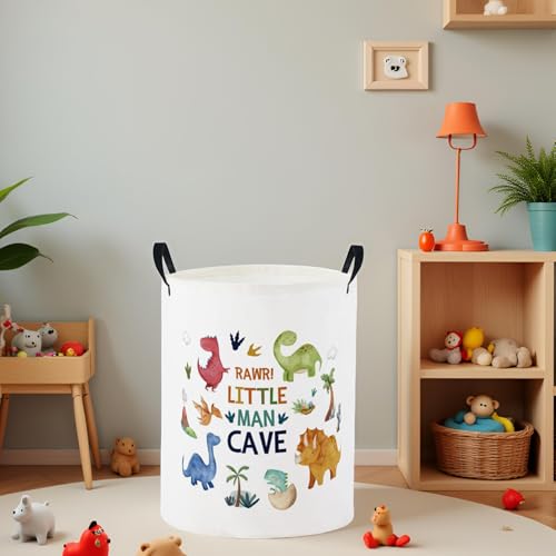 Baby Laundry Basket Baby Nursery Hamper Kids Laundry Basket Toy Storage Bin for Boys Room Decor Gift Baskets for Bedroom Bathroom(Dinosaur) - color: Dinosaur