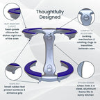 Trivae Pot Lid Holder – 4-in-1 Pot Lid Holder While Cooking, Pan Lid Holder, Trivet & Cake Stand – Versatile Kitchen Tool for Hot Pots, Serving & Display – Space-Saving, Heat-Resistant Stand - color: Royal Blue