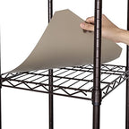 Seville Classics Closet Garment Organizer with Metal Hanging Rod Wardrobe Storage System, w/ Steel Shelves for Clothes, Shirts, Jackets, Coats, Blankets, Shoes, Satin Bronze, Expandable Rack - color: Satin Bronze