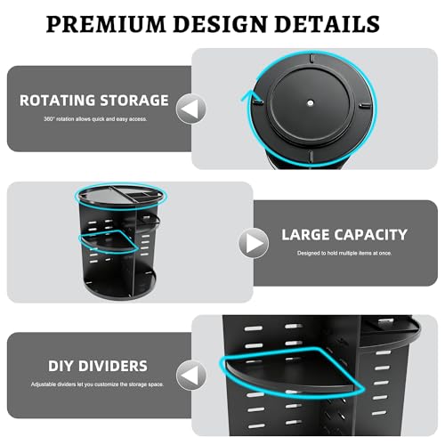 360 Rotating Mens Organzier,Cologne Organizer for Men,Perfume Organizer,Mens Bathroom Organizer,Cologne Stand,Perfume Stand,Bathroom Organizer for Men,Dresser Counter Organizer for Bedroom