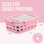 Ello Duraglass 3.4 Cup Meal Prep Sets 10Pc, 5 Pack Set- Glass Food Storage Container with Silicone Sleeve and Airtight BPA-Free Plastic Lids, Dishwasher, Microwave, and Freezer Safe, Meadow - color: Meadow, size: 3.4 Cup