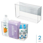iDesign Magnetic Large Clear Plastic Organizer Bins for Laundry Room Storage - 2-Pack - size: Large, style: Pack of 2