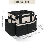 SCAVATA Compact Wearable Cleaning Caddy, Small Cleaning Supplies Organizer with Handle & Shoulder Straps for Housekeepers, under Sink & Car Cleaning Tool Organizers Bag, Cream White - color: CreamWhite