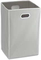 Simple Houseware Foldable Closet Laundry Hamper Basket, Grey - color: Grey
