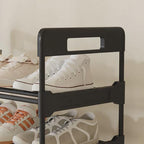 Long Storage Shoe Rack Organizer Cabinet Sturdy Shoe Shelf with Wheels Free Standing Shoe Rack for Home and Entryway 6 Tier - 23.6" W Hold 18 Pairs - size: 6 Tier - 23.6"W