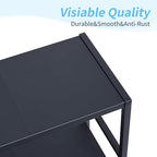 2-Tier Expandable Metal Storage Shelves, 150LBS Heavy Duty Shelving Units and Storage,Adjustable Utility Organization and Storage Shelf Rack For Kitchen Garage Laundry Bathroom Pantry Warehouse - size: 2 Tier：11.8"D x 28.3"W x 30.9"H