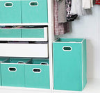 Simple Houseware Foldable Closet Laundry Hamper Basket, Turquoise - color: Turquoise