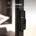 elago Universal Remote Holder Mount Compatible with Apple TV Remote and All Other Remote Controls - Adhesive Tape or Screw Mounting Options, Available Wired Charging [Small] [1st Gen] [Black] - color: Black, size: Small - 1 Gen