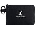 Heavy Duty Canvas Tool Pouch, Multi-Purpose Zipper Utility Bag, Durable Storage Organizer for Tools, Makeup, Cords & Travel Accessories - Black