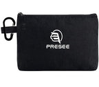 Heavy Duty Canvas Tool Pouch, Multi-Purpose Zipper Utility Bag, Durable Storage Organizer for Tools, Makeup, Cords & Travel Accessories - Black