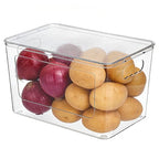 Vtopmart 1 Pack Trash Bag Holder, Stackable Garbage Bag Dispenser for 13/30/33 Gallon Bags, Onion and Potato Storage Bins for Kitchen, Clear Organizer Bins for Under Sink, Laundry Room - size: 1 Pack
