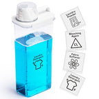 Laundry Detergent Dispenser-1 Pack, Detergent Dispenser with 4 Removable Labels, Laundry Soap Dispenser for Laundry Room Organization and Storage, BPA Free & PET Plastic Clear (98 oz) - size: 98 Fl Oz (Pack of 1)