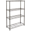 Amazon Basics 4-Shelf Adjustable Heavy Duty Steel Wire Rack Storage Shelving, Sturdy Garage Shelving, 350 lbs Capacity Per Shelf, Easy No-Tool Assembly, 36" x 14" x 54", Black | Heavy Duty, Adjustable, for Kitchen, Garage, Storage, Shelving Organizer - co