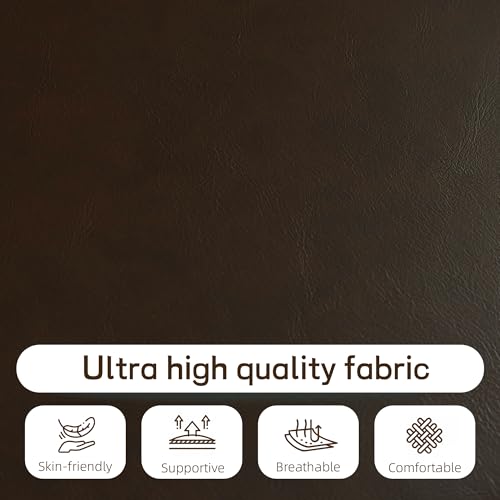 Zihanhome Shoe Rack Bench with Leather Cushion, 2 Tier Solid Wood Storage Bench, Mid-Century Modern Shoe Bench for Entryway, Hallway, Closet, Front Door Entrance, Foyer (Dark Brown, 46.5) - color: Dark Brown, size: 46.5"