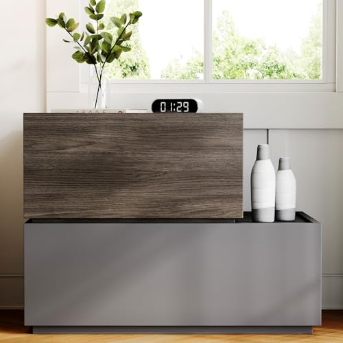 Modern Nightstand Modular Stackable Drawers Modular Storage Bedroom Furniture Set - Bedside Table, Storage Cabinet, Sofa End Table for Bedroom Living Room Hallway Entryway Grey Large - color: Grey, size: Large (26" Width)